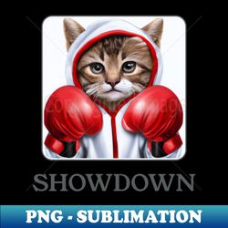 Showdown The cute boxing Cat - Special Edition Sublimation PNG File - Capture Imagination with Every Detail