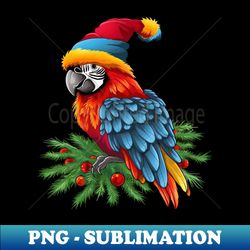 Macaw Christmas - Premium PNG Sublimation File - Perfect for Personalization