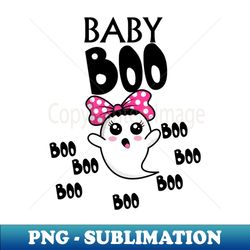 cute spooky baby boo cute baby - instant png sublimation download - vibrant and eye-catching typography