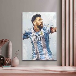 lionel messi art canvas messi motivational quotes art canvas postergiftwall art decoration canvas ready to hang-1