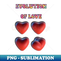 Evolution of love flat - High-Quality PNG Sublimation Download - Bring Your Designs to Life