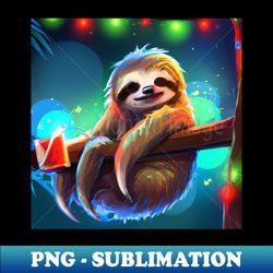 Cute Sloth Drawing - Instant PNG Sublimation Download - Unleash Your Inner Rebellion