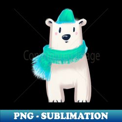 cute polar bear drawing - premium png sublimation file - transform your sublimation creations