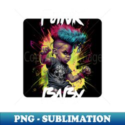 Graffiti Style - Cool Punk Baby 6 - PNG Transparent Digital Download File for Sublimation - Instantly Transform Your Sublimation Projects