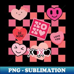 Retro Valentines Day Heart Gift - High-Quality PNG Sublimation Download - Defying the Norms