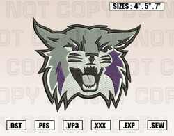 Weber State Mascot Embroidery Designs, NCAA Embroidery Design File Instant Download