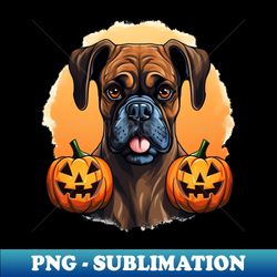 Halloween Boxer Dog 3 - High-Quality PNG Sublimation Download - Revolutionize Your Designs