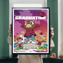 Kanye West - Graduation Album Poster, Music Poster, No Framed, Gift.jpg