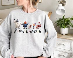 Friends Christmas Sweatshirt, Funny Christmas Sweatshirt, Christmas Movie Watching Sweatshirt, Christmas Movie Character