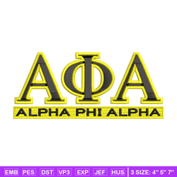 Alpha Phi Alpha embroidery design, Alpha Phi Alpha embroidery, logo design, embroidery file, Digital download.