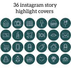 36 Green and Silver Instagram Highlight Icons. Beauty Instagram Highlights Images. Stylish Instagram Highlights Covers