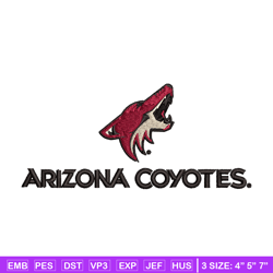 Arizona Coyotes Embroidery Design, Logo Embroidery, NFL Embroidery, Embroidery File, Logo shirt, Digital download.