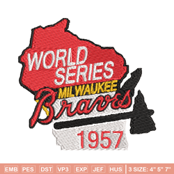 Atlanta Braves logo embroidery design, logo sport embroidery, baseball embroidery, logo shirt, MLB embroidery (41)