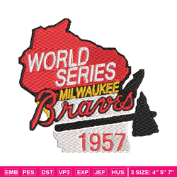 Atlanta Braves logo embroidery design, logo sport embroidery, baseball embroidery, logo shirt, MLB embroidery (41)