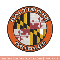 Baltimore Orioles Logo embroidery design, Logo sport embroidery, baseball embroidery, logo shirt, MLB embroidery. (7)