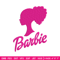 Barbie logo and her Embroidery, Barbie logo Embroidery, logo design, Embroidery File, logo shirt, Digital download.
