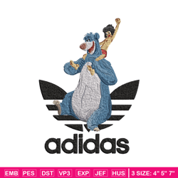 Bear adidas Embroidery Design, Adidas Embroidery, Brand Embroidery, Embroidery File,Logo shirt,Digital download