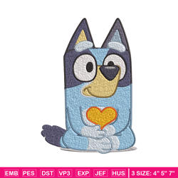 Bluey Embroidery, Bluey Cartoon Embroidery, cartoon Embroidery, Embroidery File, cartoon shirt, digital download.