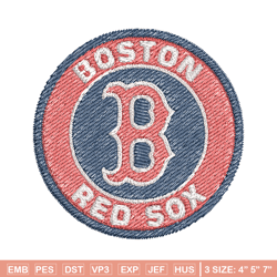 Boston Red Sox Logo embroidery design, logo sport embroidery, baseball embroidery, logo shirt, MLB embroidery. (7)