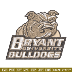 Bryant Bulldogs embroidery design, Bryant Bulldogs embroidery, logo Sport, Sport embroidery, NCAA embroidery.
