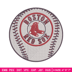 Boston Red Sox Logo embroidery design, logo sport embroidery, baseball embroidery, logo shirt, MLB embroidery. (6)