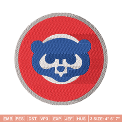 Chicago Cubs Logo embroidery design, logo sport embroidery, baseball embroidery, logo shirt, MLB embroidery. (12)