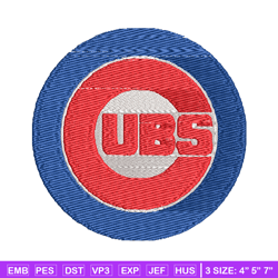 Chicago Cubs Logo embroidery design, logo sport embroidery, baseball embroidery, logo shirt, MLB embroidery. (8)