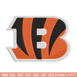 Cincinnati Bengals logo Embroidery, NFL Embroidery, Sport embroidery, Logo Embroidery, NFL Embroidery design