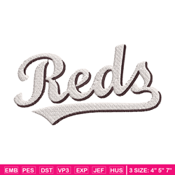 Cincinnati Reds Logo embroidery design, logo sport embroidery, baseball embroidery, logo shirt, MLB embroidery. (3)