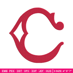 Cincinnati Reds Logo embroidery design, logo sport embroidery, baseball embroidery, logo shirt, MLB embroidery. (9)