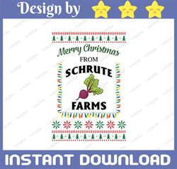 Merry Christmas from schrute farms svg, dxf,eps,png, Digital Download