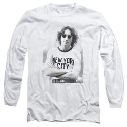 John Lennon &8211 New York Long Sleeve Adult 18/1