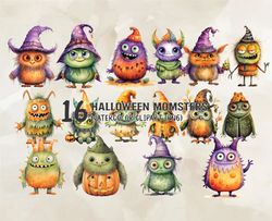 16 Halloween Momsters Png, Halloween Svg, Cute Halloween, Halloween, Halloween Png 108