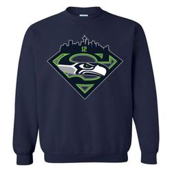 Seattle Seahawks Superman Logo Sweatshirt