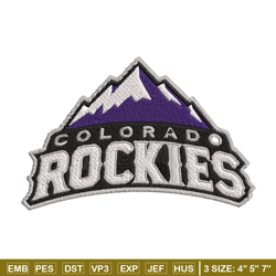 Colorado Rockies Logo embroidery design, logo sport embroidery, baseball embroidery, logo shirt, MLB embroidery. (7)