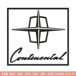 Continental logo embroidery design, Continental logo embroidery, logo design, embroidery file, Digital download.