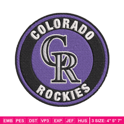 Colorado Rockies Logo embroidery design, logo sport embroidery, logo shirt, baseball embroidery, MLB embroidery