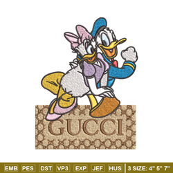 Daisy And Donald Duck Gucci Embroidery design, Disney Embroidery, cartoon design, Embroidery File, Instant download.