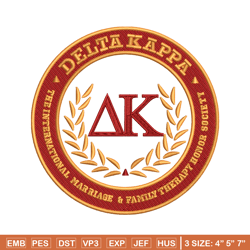 Delta Kappa embroidery design, Delta Kappa Logo embroidery, logo design, embroidery file, logo shirt, Digital download