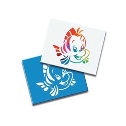 Kids Paint Kit Flounder from Little Mermaid Paint kit Includes Everything you need for your child to paint this image