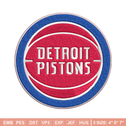 Detroit pistons logo Embroidery, NFL Embroidery, Sport embroidery, Logo Embroidery, NFL Embroidery design