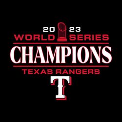 Retro 2023 World Series Champion Logo Texas Rangers SVG