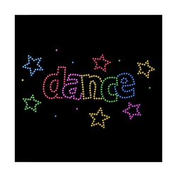 Rhinestone Dance SVG Pattern for Sticky Flock Template for Cricut Sillohette or other vinyl cutters