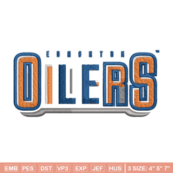 Edmonton Oilers logo Embroidery, NHL Embroidery, Sport embroidery, Logo Embroidery, NHL Embroidery design.