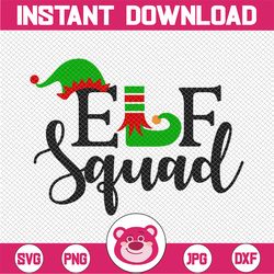 elf svg - elf squad svg - christmas svg - squad svg - elf hat svg - christmas elf svg - files for silhouette studio/cric