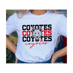 Coyotes SVG PNG, Coyotes Face svg, Coyotes Mascot svg, Coyotes Shirt svg, Coyotes Cheer svg, Coyotes Vibes svg, School S