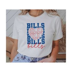 Stacked Bills SVG, Bills Mascot svg, Bills svg, Bills School Team svg, Bills Cheer svg, School Spirit svg,Bills Heart sv