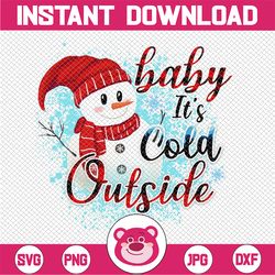 Baby it's cold outside png, Merry Christmas PNG, Holiday png, Winter PNG, Winter png, Christmas png, Snowflakes png, Sub