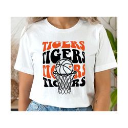 Tigers Basketball SVG PNG, Tigers  Mascot svg, Tigers svg, Tigers School Team svg, Tigers Hoop svg, Basketball Hoop svg,