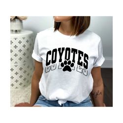 Coyotes SVG PNG, Coyotes Paw svg, Coyotes Mascot svg, Coyotes Cheer svg, Coyotes Vibes svg, School Spirit svg, Coyotes S